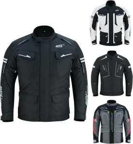 Adventure/Touring Motorcycle Jacket for Men Oxford Fabric Detachable Liner for enduro Biker CE Armor & Waterproof