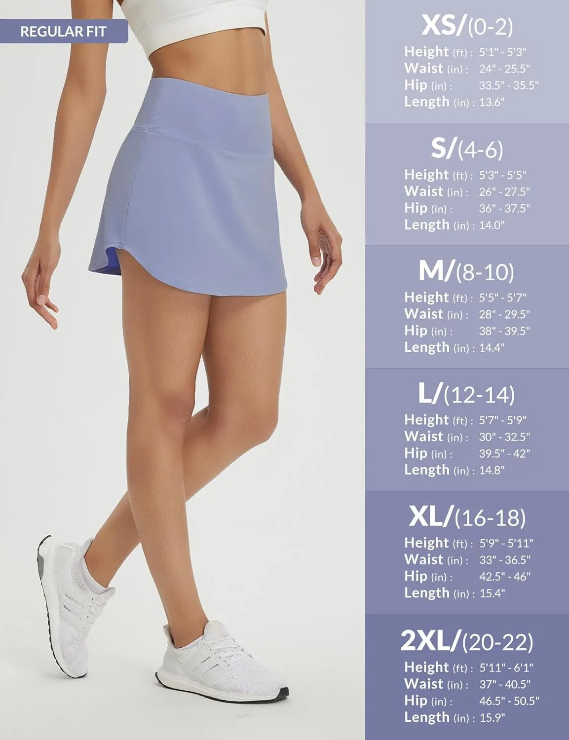 baleaf Womens Tennis Skirt Golf Skorts for Woman High Waisted with Shorts Pockets Athletic Running