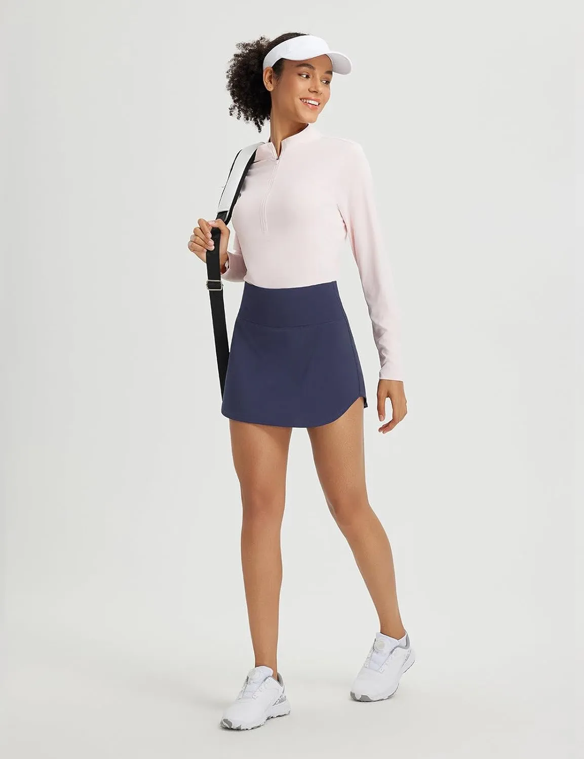 baleaf Womens Tennis Skirt Golf Skorts for Woman High Waisted with Shorts Pockets Athletic Running