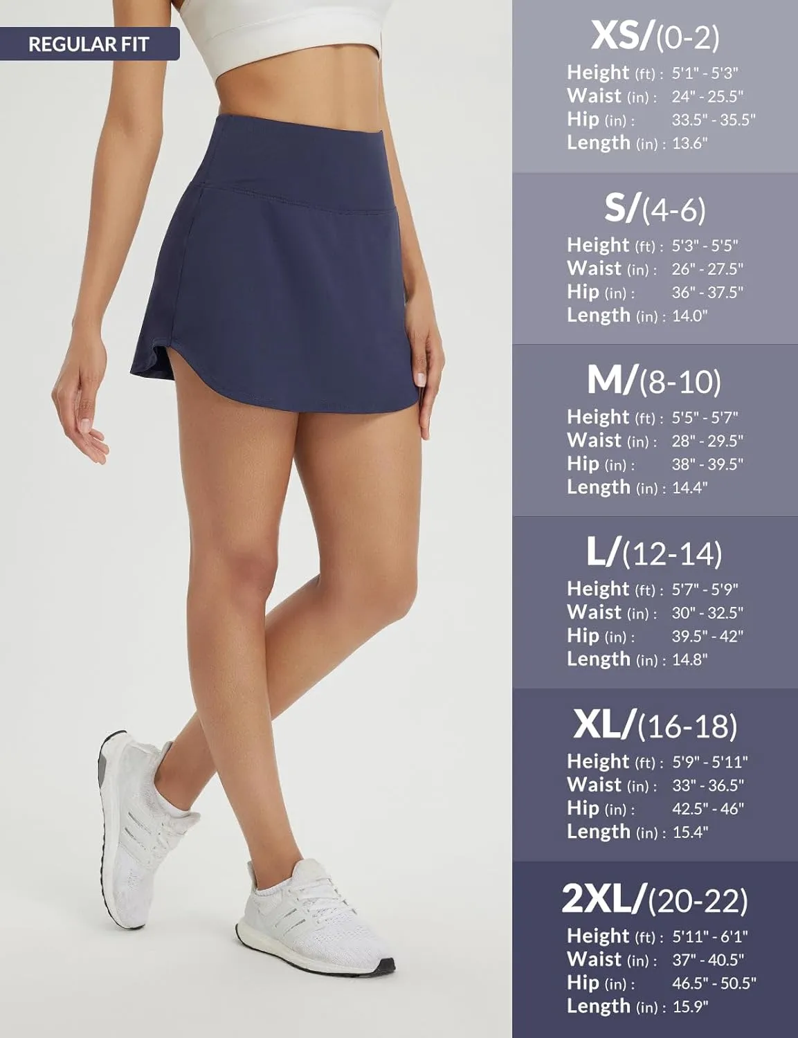 baleaf Womens Tennis Skirt Golf Skorts for Woman High Waisted with Shorts Pockets Athletic Running