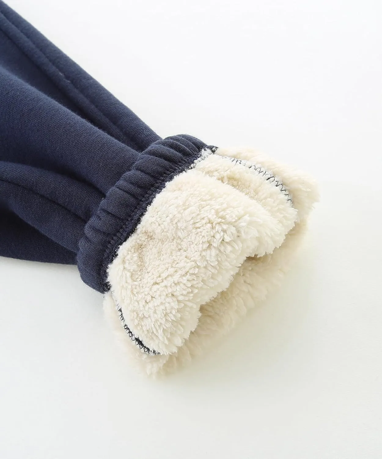 Bumeex Boys Girls' Pull On Sherpa Fleece Lined Winter Warm Sweatpant Jogger Pant 2-14 Years