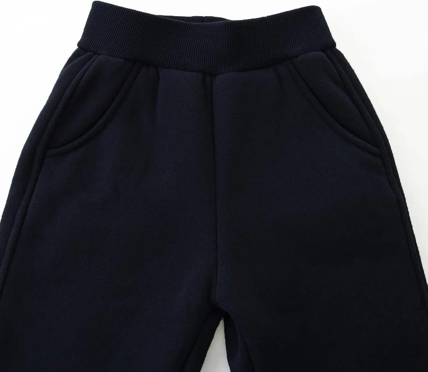 Bumeex Boys Girls' Pull On Sherpa Fleece Lined Winter Warm Sweatpant Jogger Pant 2-14 Years