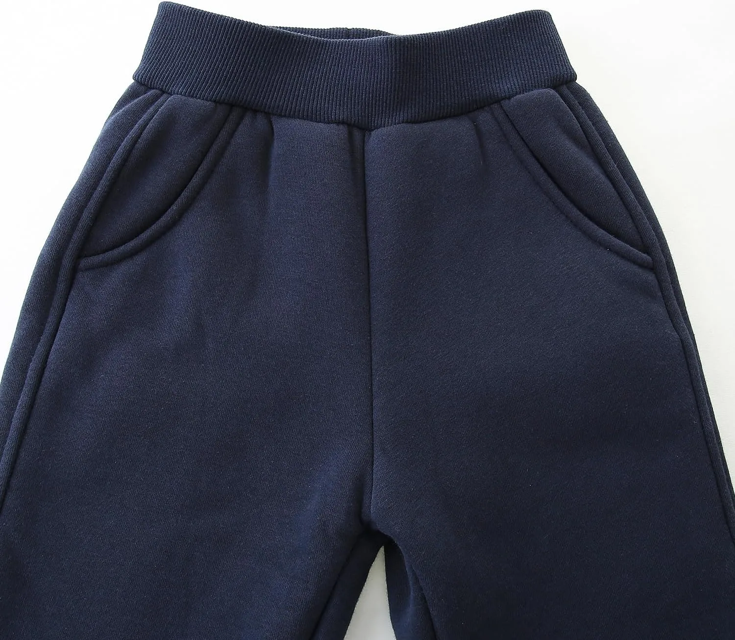 Bumeex Boys Girls' Pull On Sherpa Fleece Lined Winter Warm Sweatpant Jogger Pant 2-14 Years