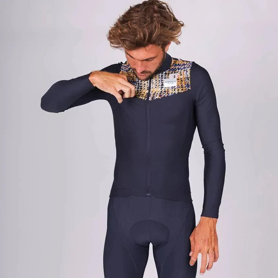 CAFE DU CYCLISTE Clemence Long Sleeve Jersey - Navy