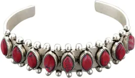 Caiyao Vintage Colorful Natural Stone Turquoise Engraved Open Cuff Adjustable Wrap Bangle Bohemian Gemstone Bracelet Western National Style Jewelry for Women