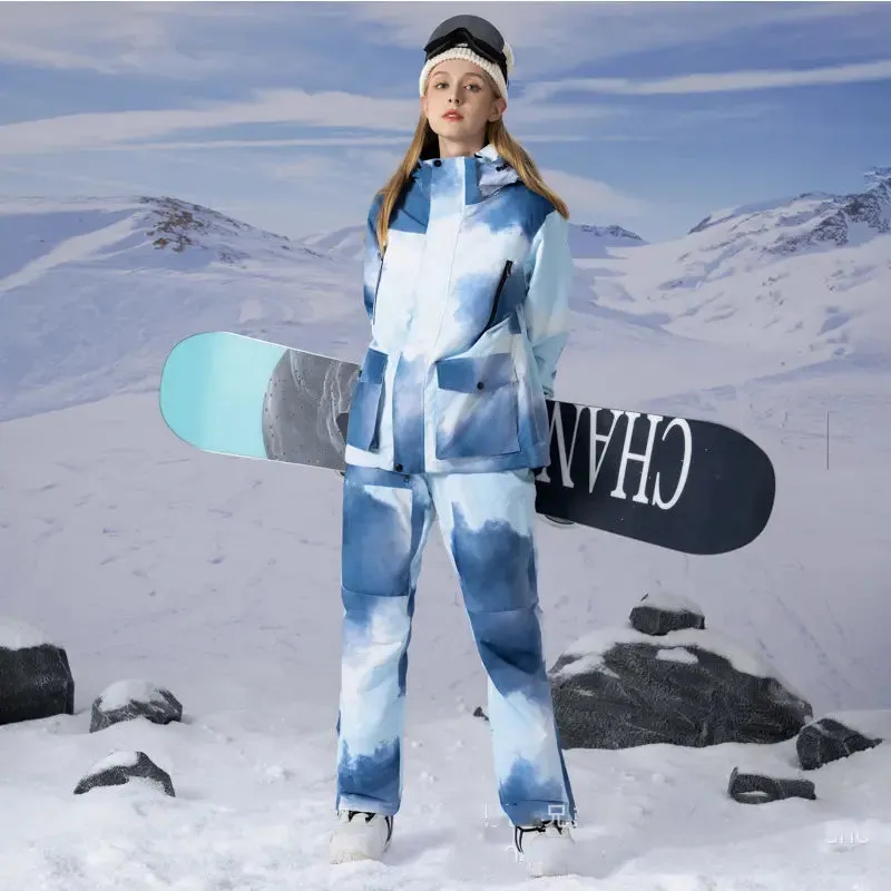 Camouflage Matching Couple Ski Suits