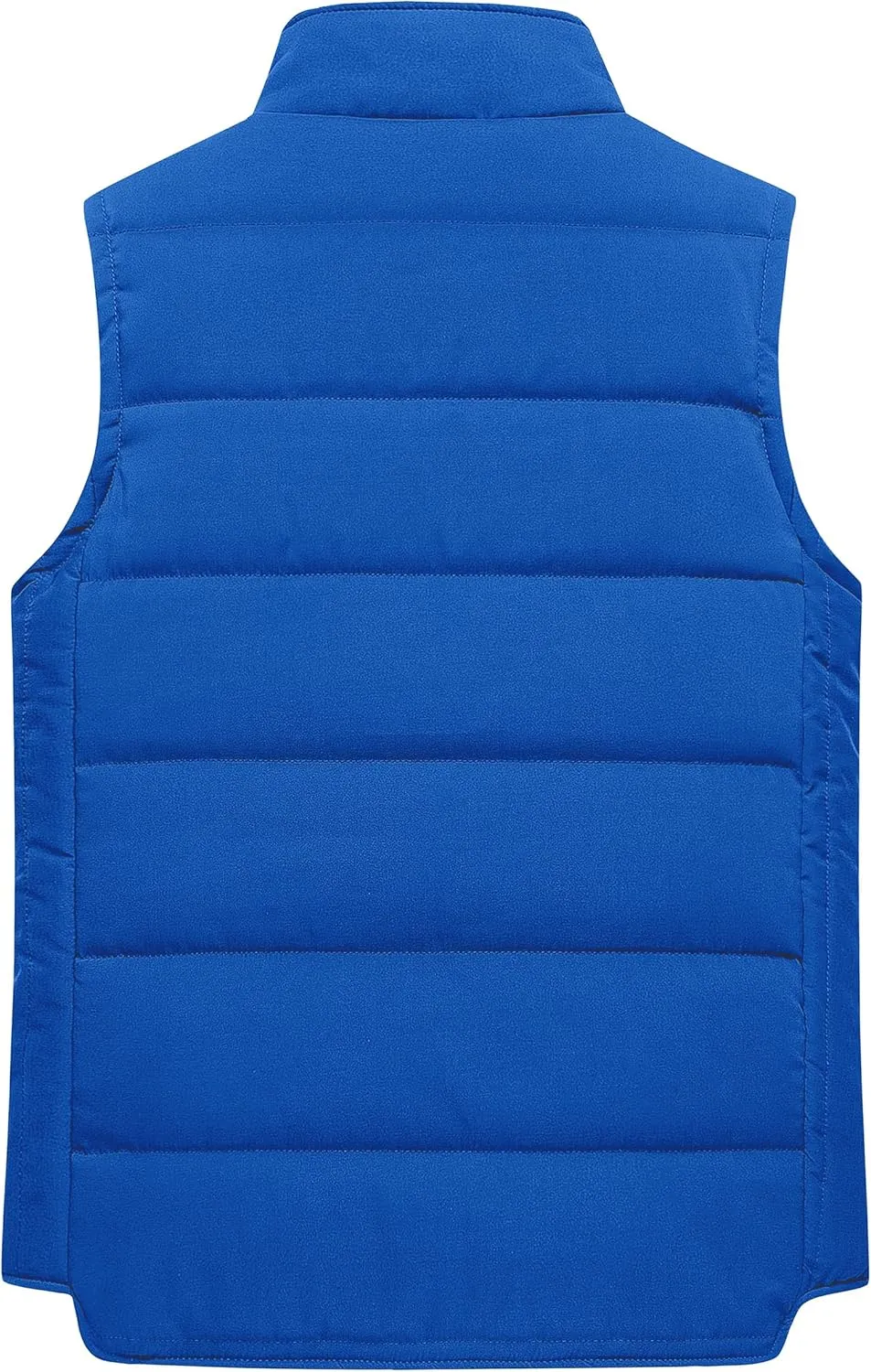 Chrisuno Men's Puffer Vest Casual Stand Collar Quilted Waistcoat Outdoor Padded Ski Vest