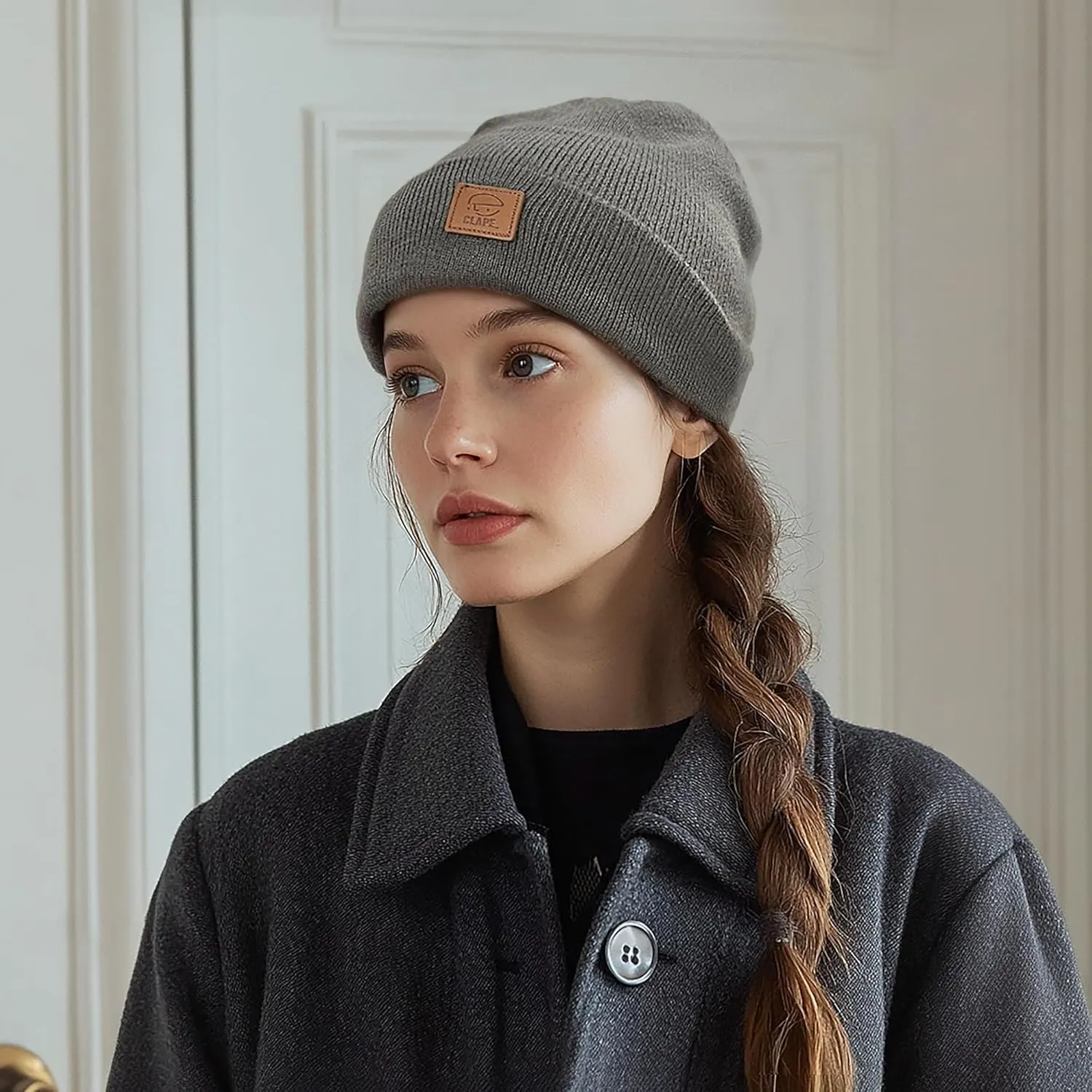 Clakllie Daily Beanie Men Women Winter Hats Cuffed Knit Skull Cap Acrylic Watch Hat Warm Ski Toboggan Hats for Cold Weather