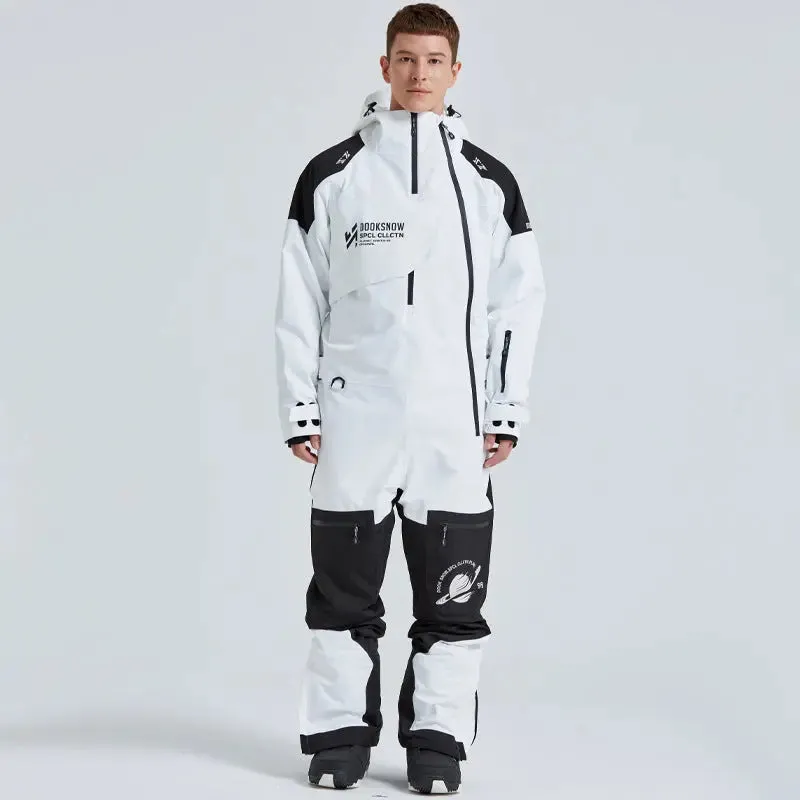 Couple Coveralls Winter Outdoor Waterproof One Piece Ski Suits