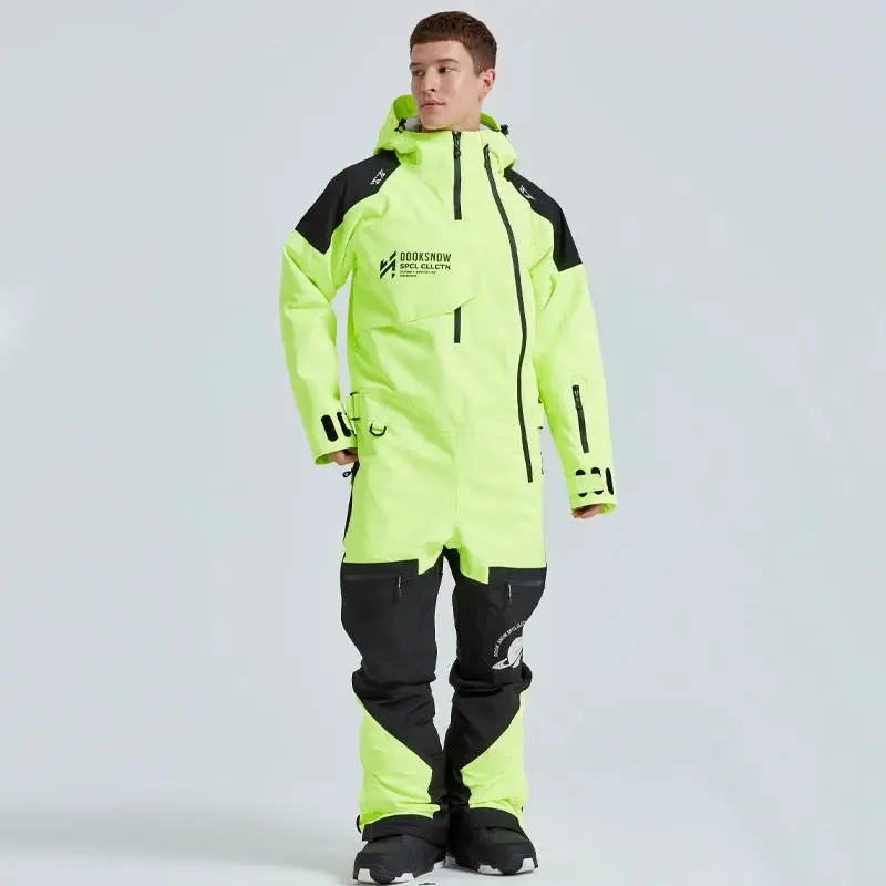 Couple Coveralls Winter Outdoor Waterproof One Piece Ski Suits