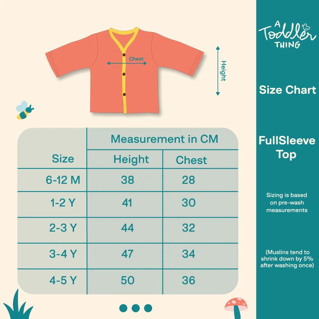 Flower Puff - Muslin Full Sleeve Sleep Suit for babies and kids (Unisex)