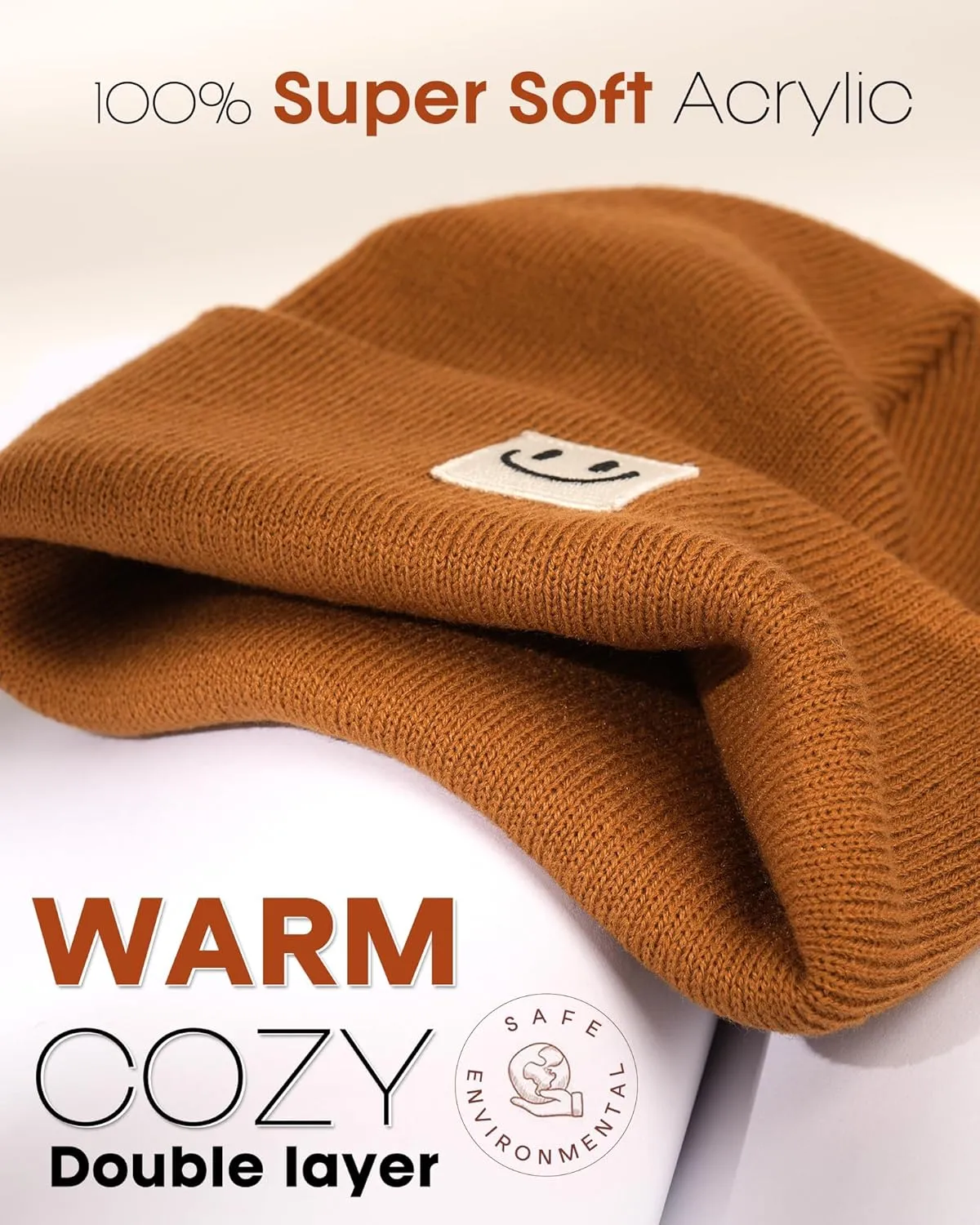FURTALK Unisex Beanie for Women Men Knit Cuffed Winter Hats Soft Warm Cute Ski Skull Caps