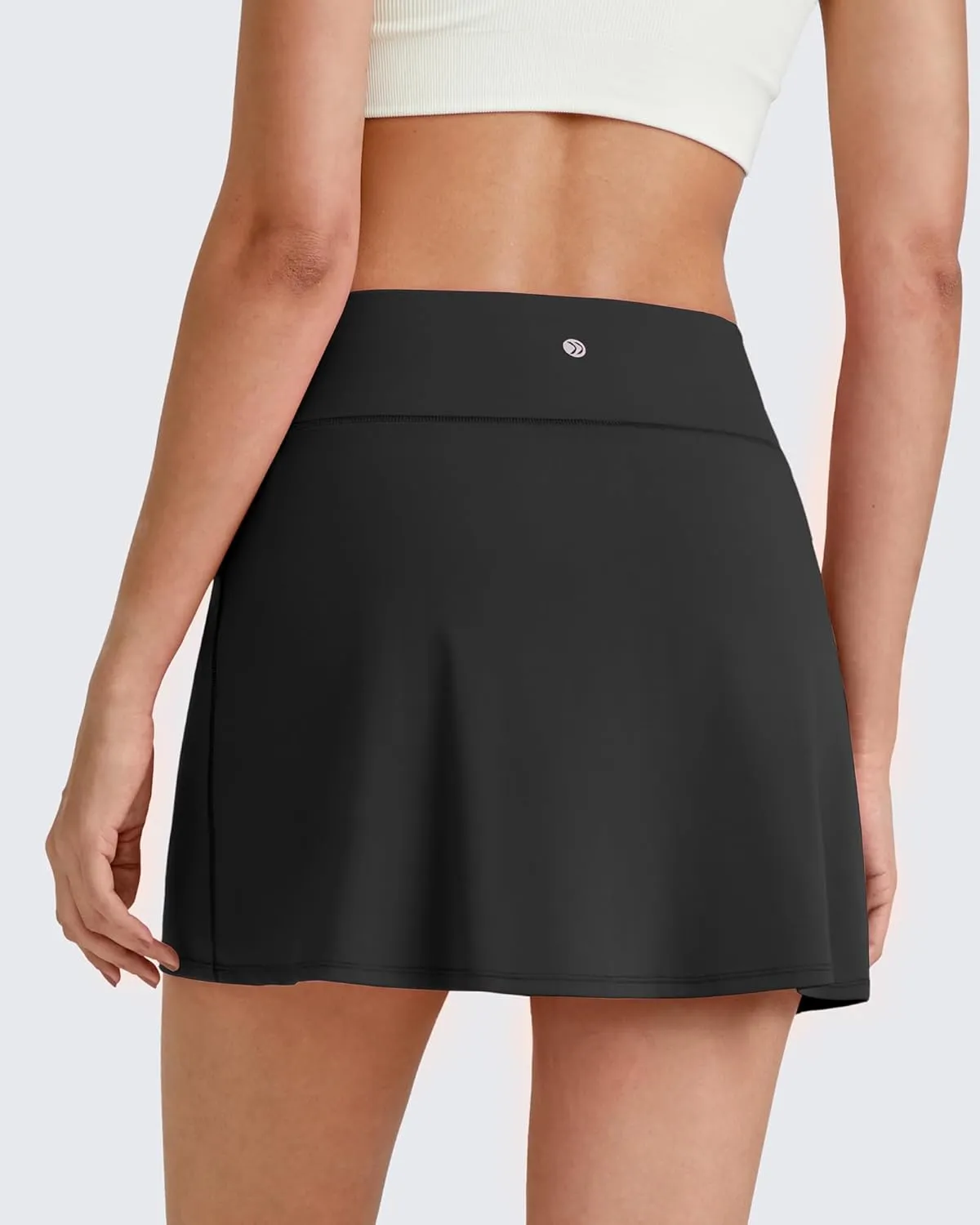 G4Free Barefeel 15" Tennis Skirts for Women High Waisted A Line Casual Athletic Golf Skorts Inner Shorts with 2 Pockets