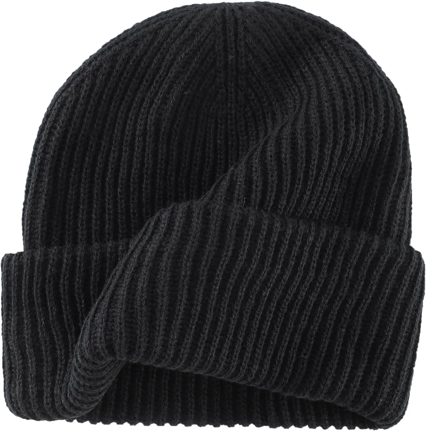 Home Prefer Mens Winter Hat Rib Knit Beanie Hat for Men Women Warm Cuff Beanie for Running Cycling Snow Ski Beanie