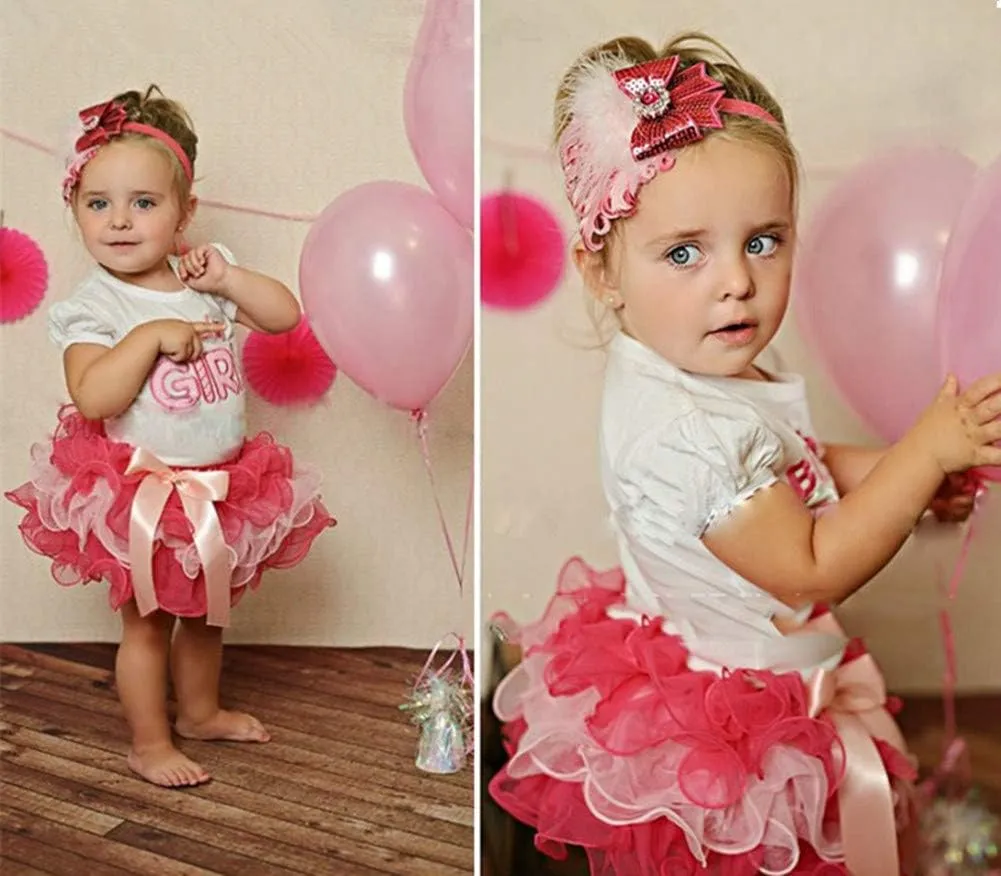 LittleSpring Little Girls Birthday Outfit Toddler Cake Smash Outfit Tutu Skirt T-Shirt Set