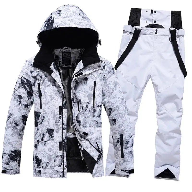 Men Women Insulated Ski Jacket & Pants Set