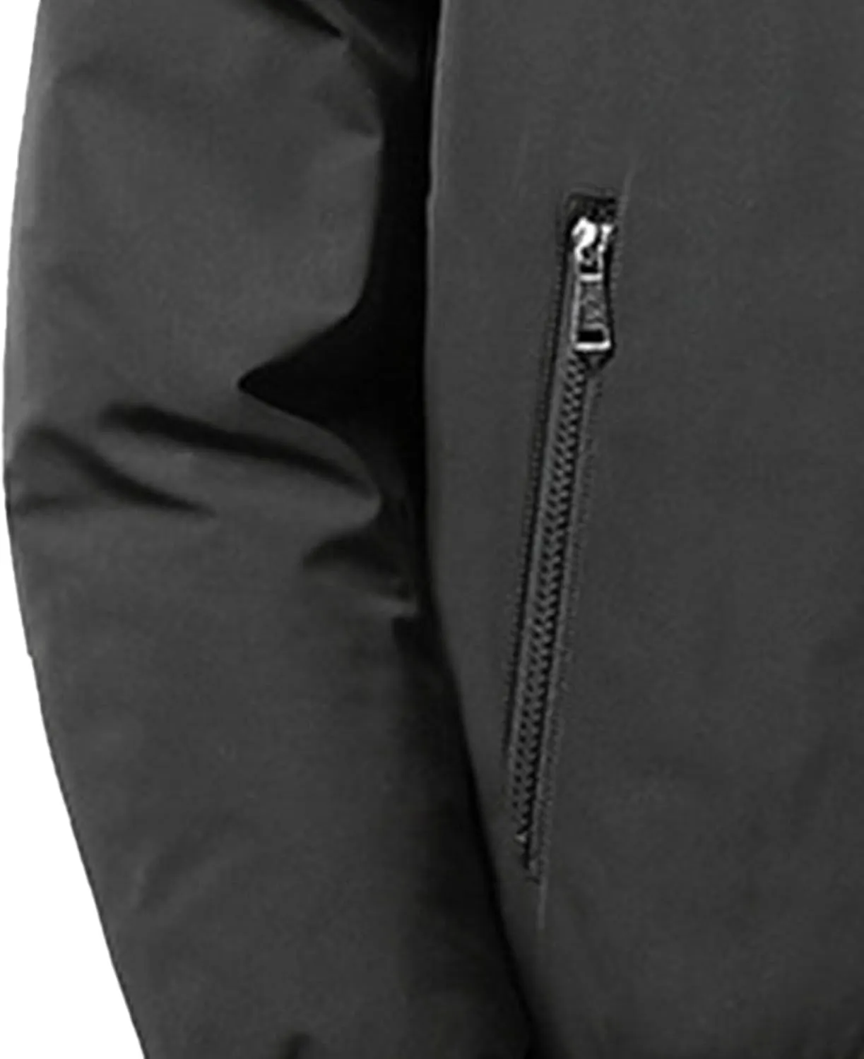 Men's Business Casual ThickenTop Jacket Stand Collar Sherpa Lined Jackets Warm Winter Padded Bomber Outerwear