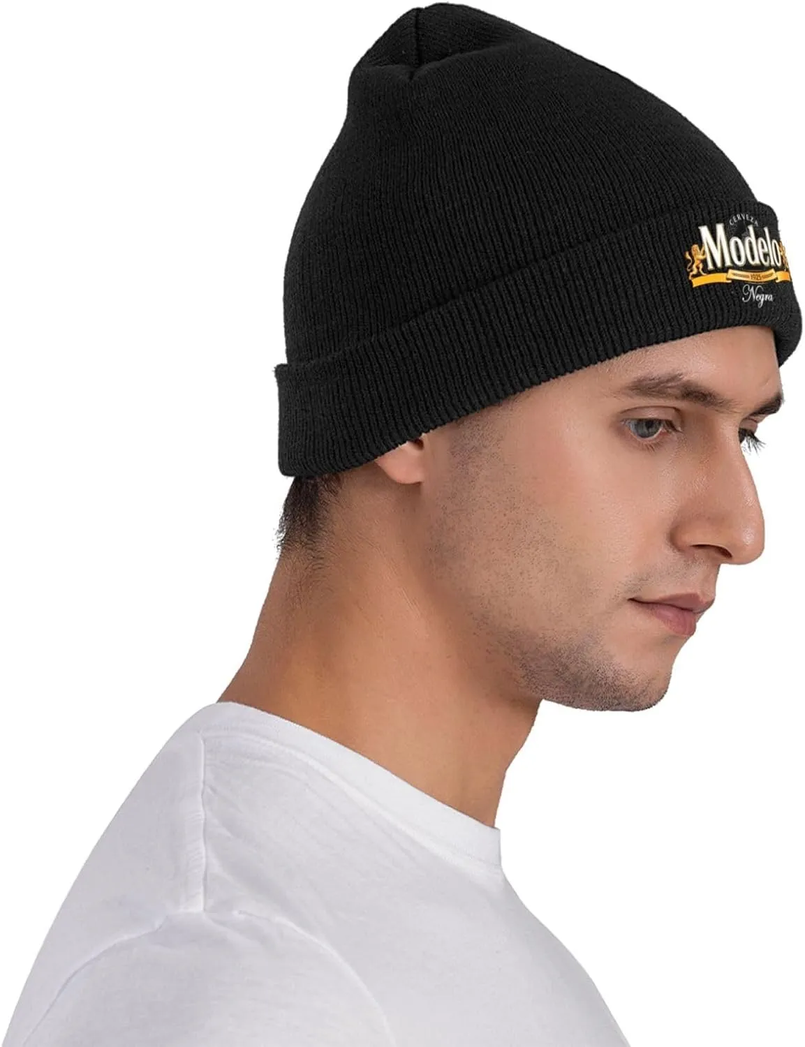 Modelo Beer Classic Warm Winter Knit Cap Fleece Lined Beanie Hat