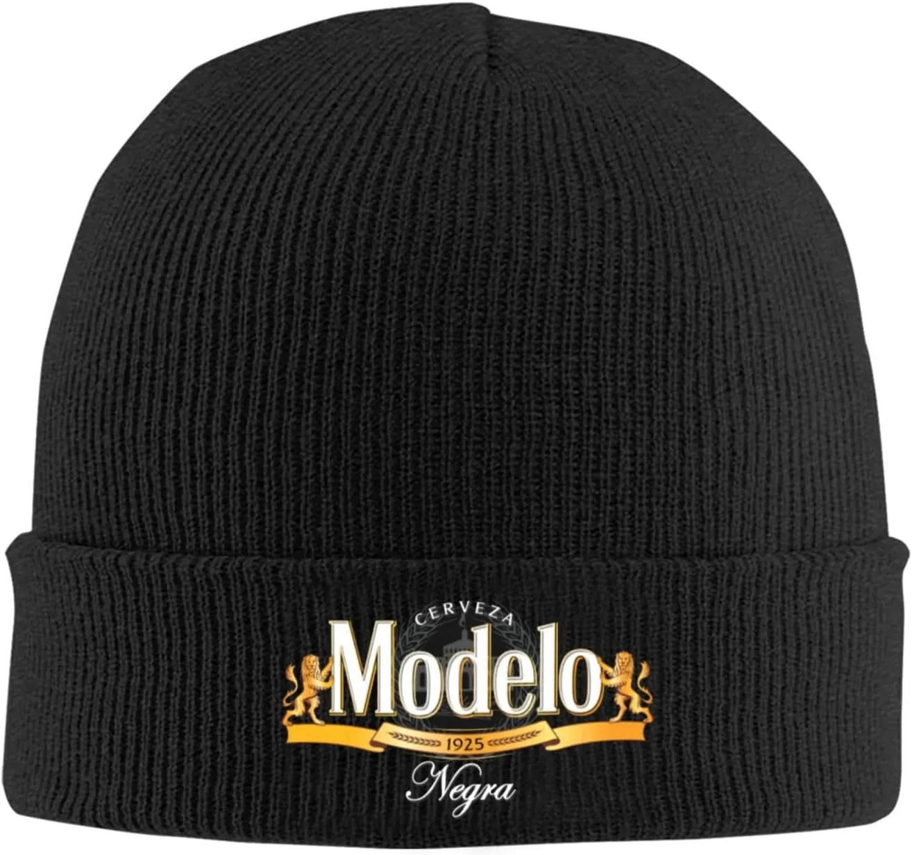 Modelo Beer Classic Warm Winter Knit Cap Fleece Lined Beanie Hat