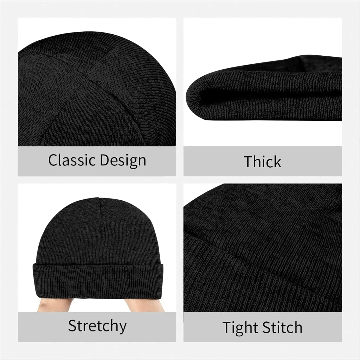 Modelo Beer Classic Warm Winter Knit Cap Fleece Lined Beanie Hat