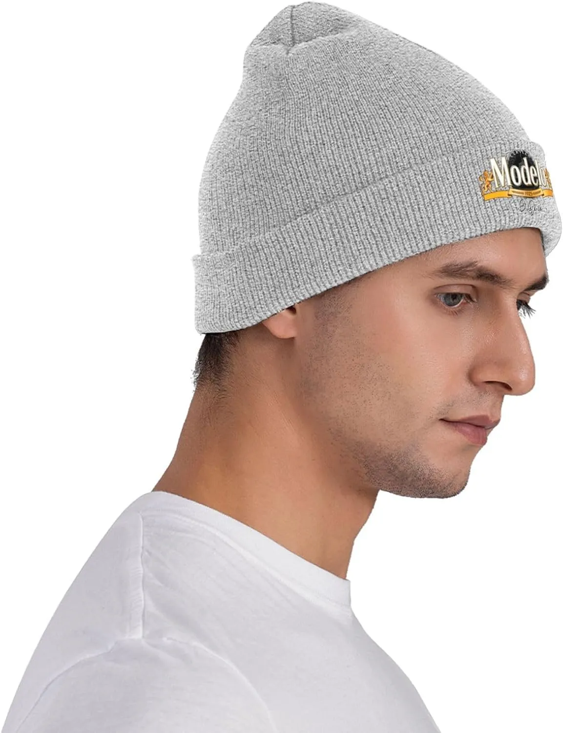 Modelo Beer Classic Warm Winter Knit Cap Fleece Lined Beanie Hat