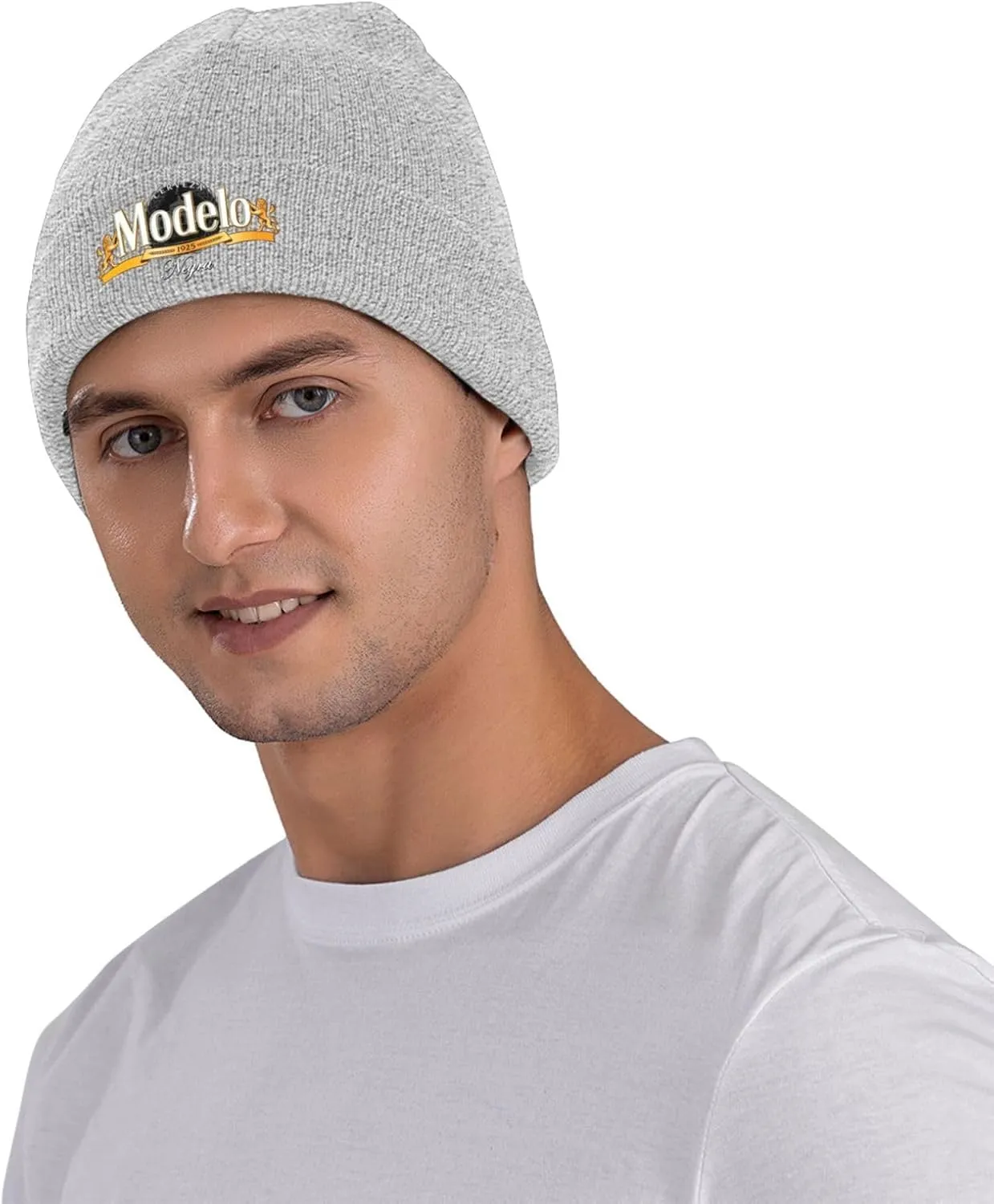 Modelo Beer Classic Warm Winter Knit Cap Fleece Lined Beanie Hat