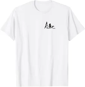 Skiing Biking Surfing Mountains Ocean Waves Fun Simple T-Shirt