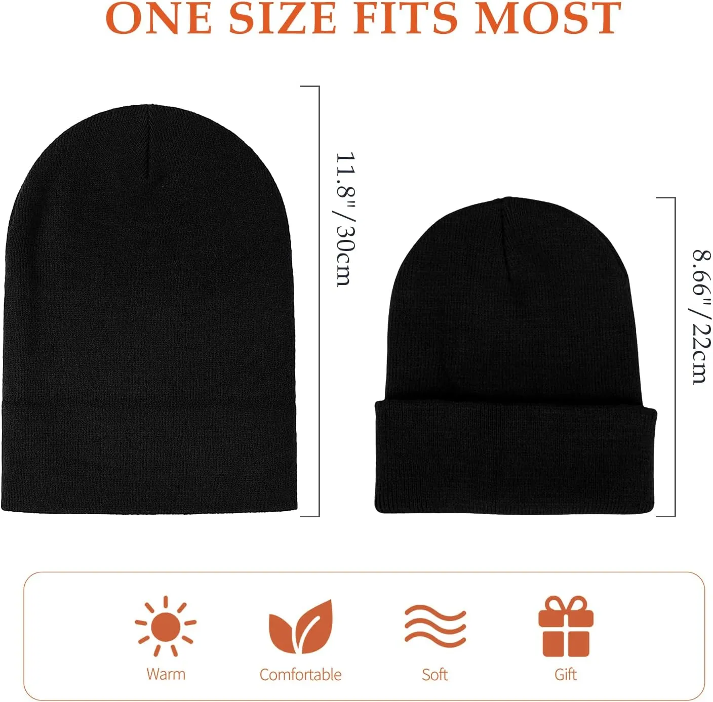 Soft Winter Skull Beanie for MenWomen,Warm Knit Ski Hat Unisex