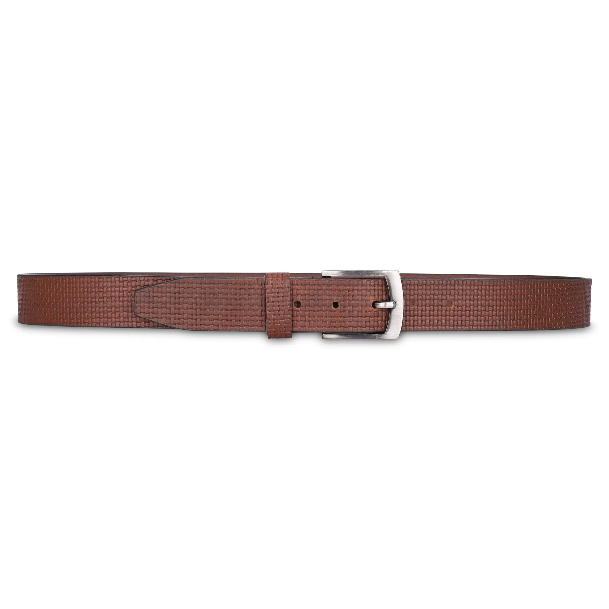 THE CLOWNFISH Men's Genuine Leather Belt -Tan (Size-32 inches)