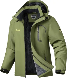 V.A.TOR 189 UNCO&BOROR Men's Winter Thermal Insulated Ski Jacket,Waterproof Coat with Hood for Hiking & Snowboarding