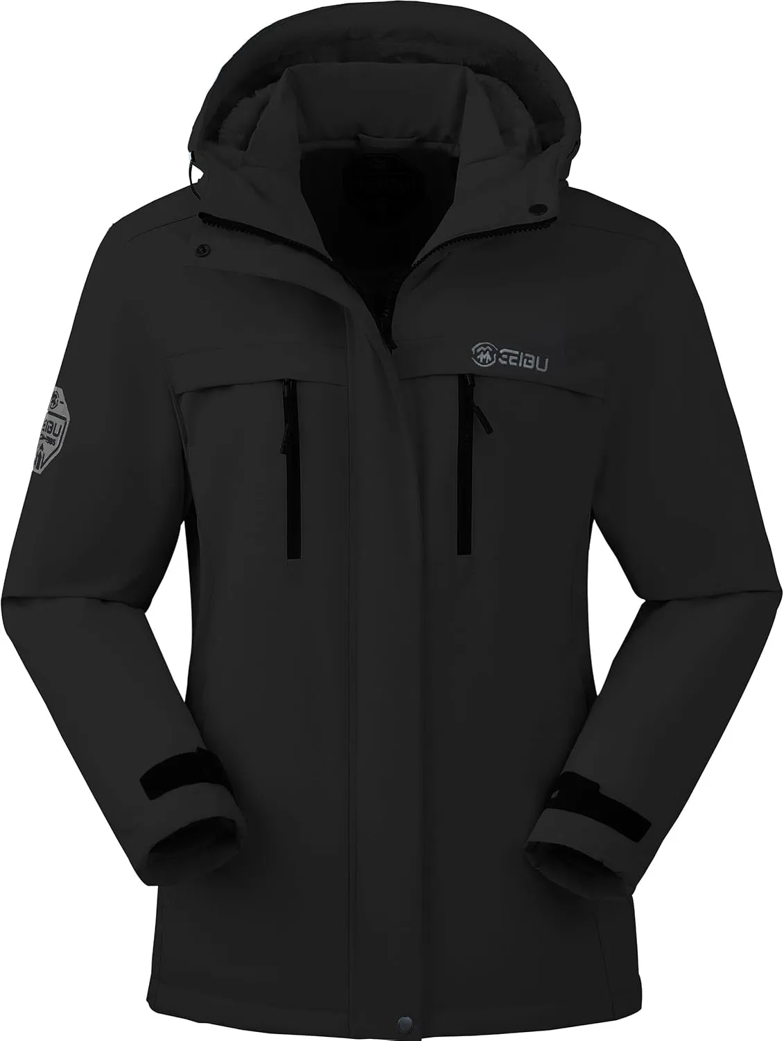 V.A.TOR 189 UNCO&BOROR Women Thermal Insulated Ski Jacket,Waterproof Windproof Coat with Hood for Hiking & Snowboarding