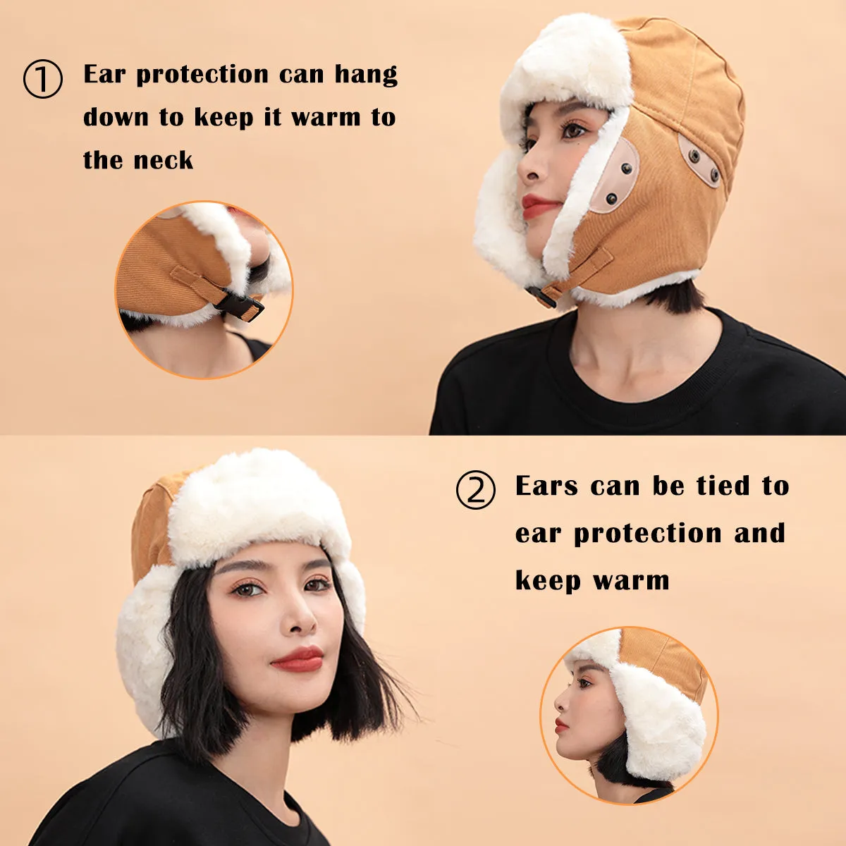 Winter Fleece Ear Flap Hat