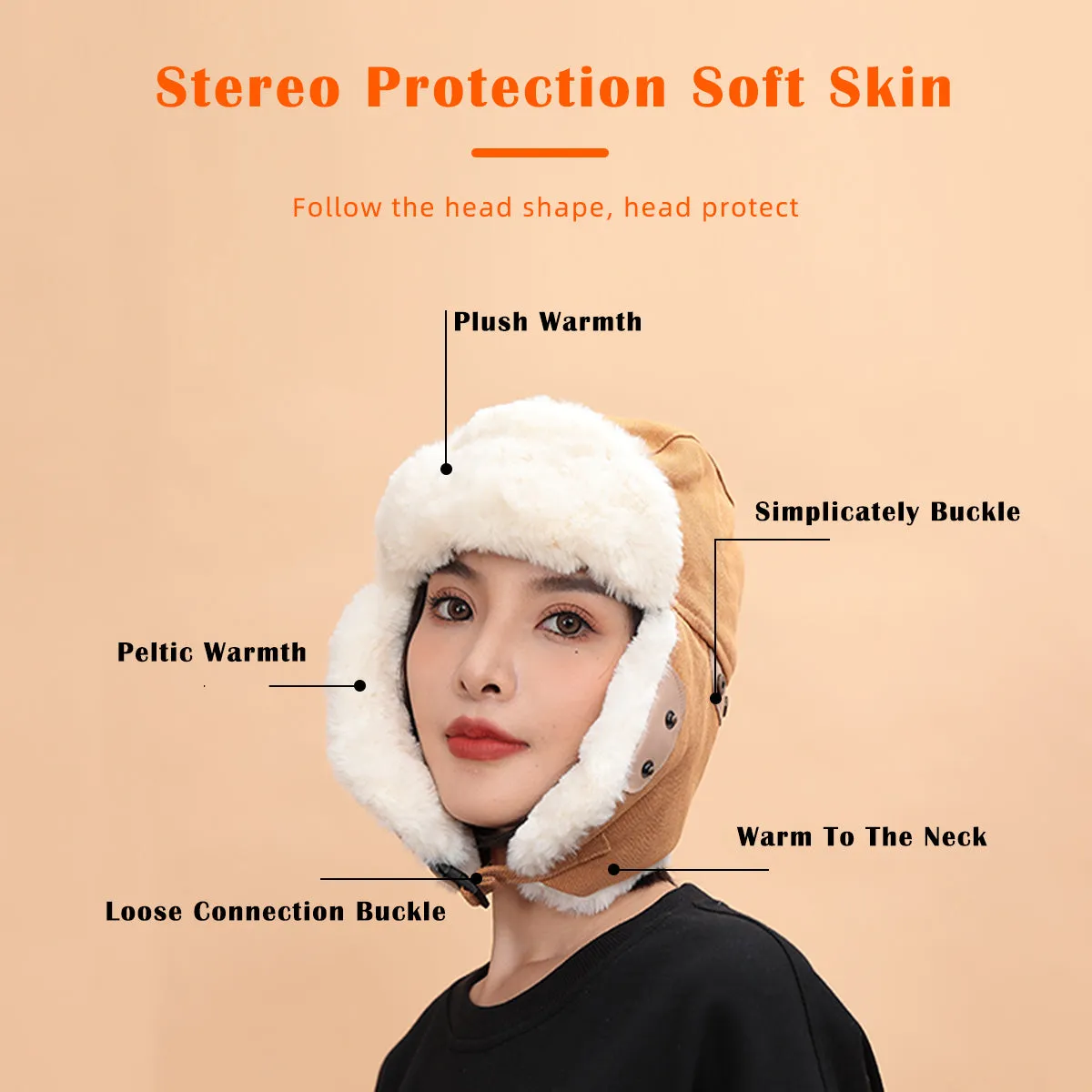 Winter Fleece Ear Flap Hat