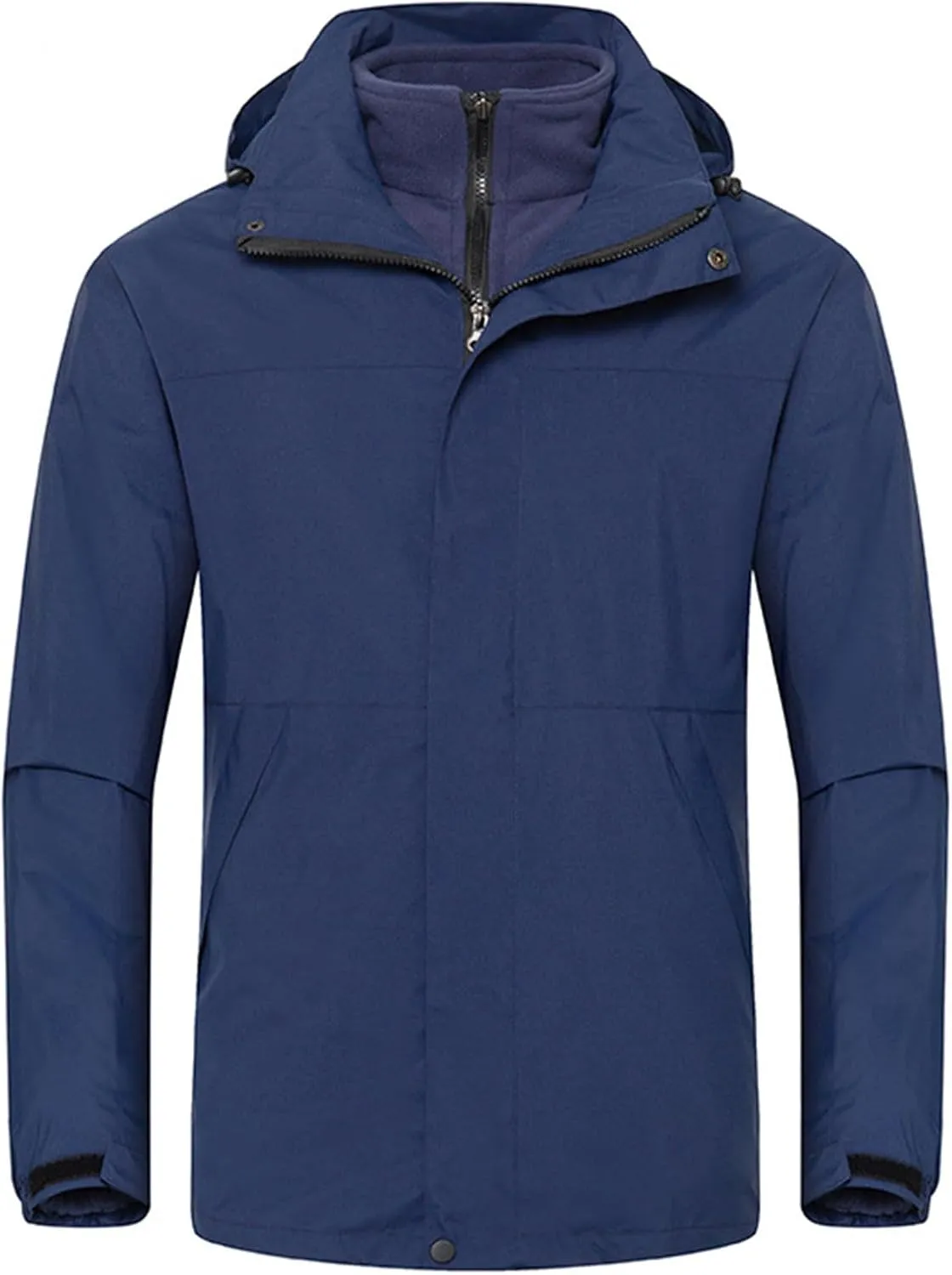 Women's 3 In 1 Winter Coat Waterproof Jacket with Removable Lining Women Warm Mountain Windbreaker Hooded Jacket