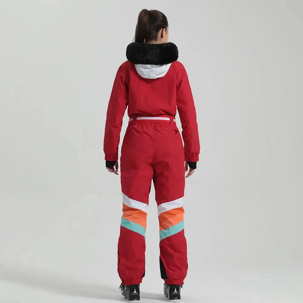 Women's Luxury One Piece Ski Suit Jumpsuits