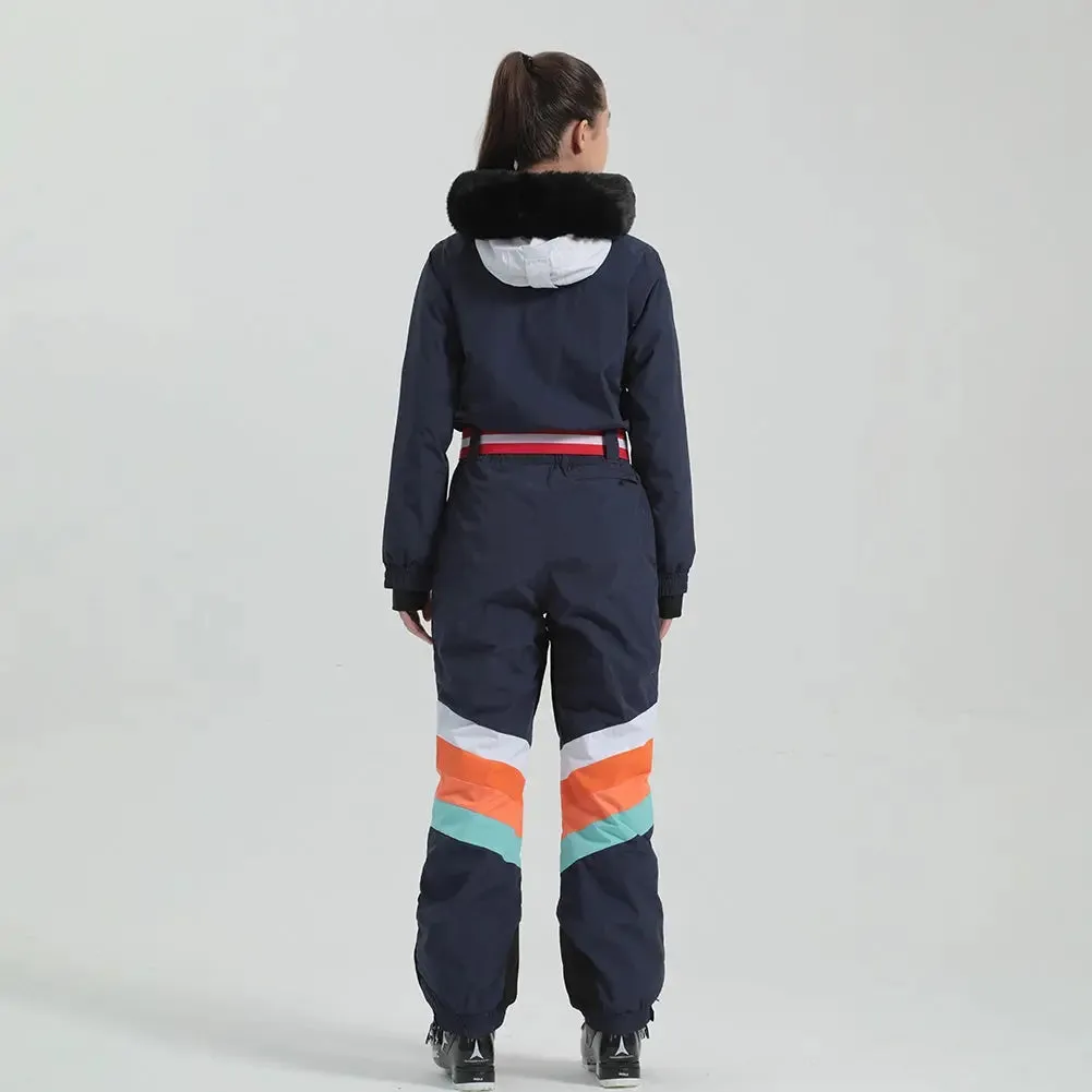 Women's Luxury One Piece Ski Suit Jumpsuits