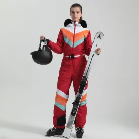 Women's Luxury One Piece Ski Suit Jumpsuits