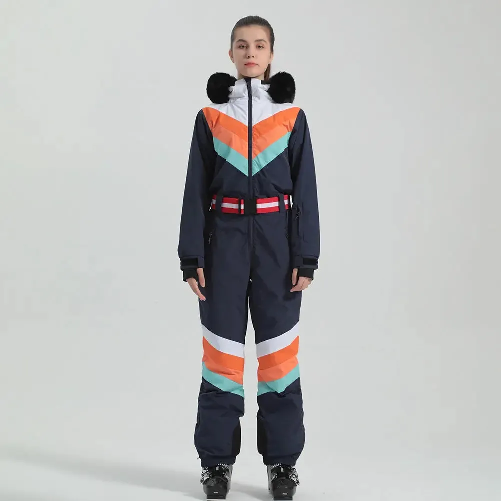 Women's Luxury One Piece Ski Suit Jumpsuits